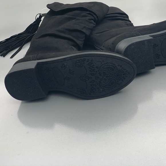 Wonder Nation Girls' Knee High Black Winter Boot - Picture 2 of 8